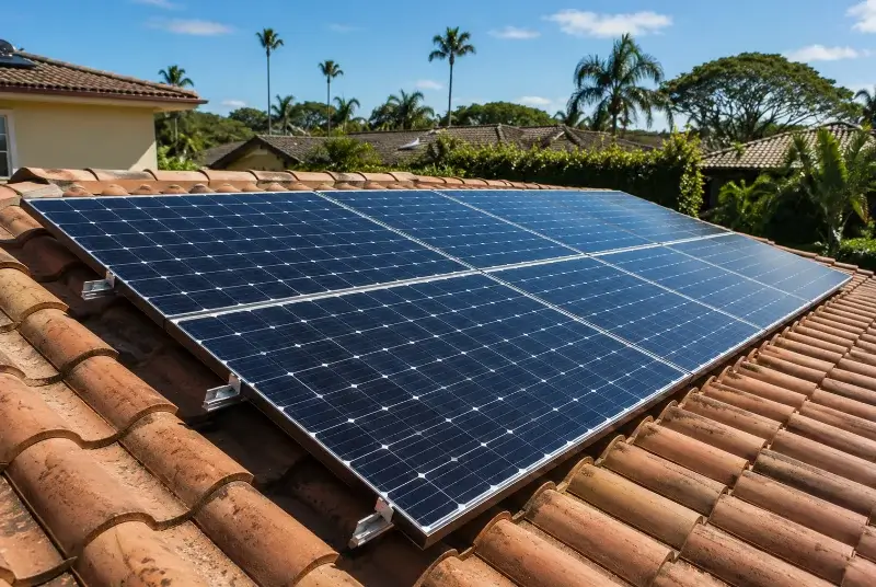 Installation de panneaux solaires à Orange